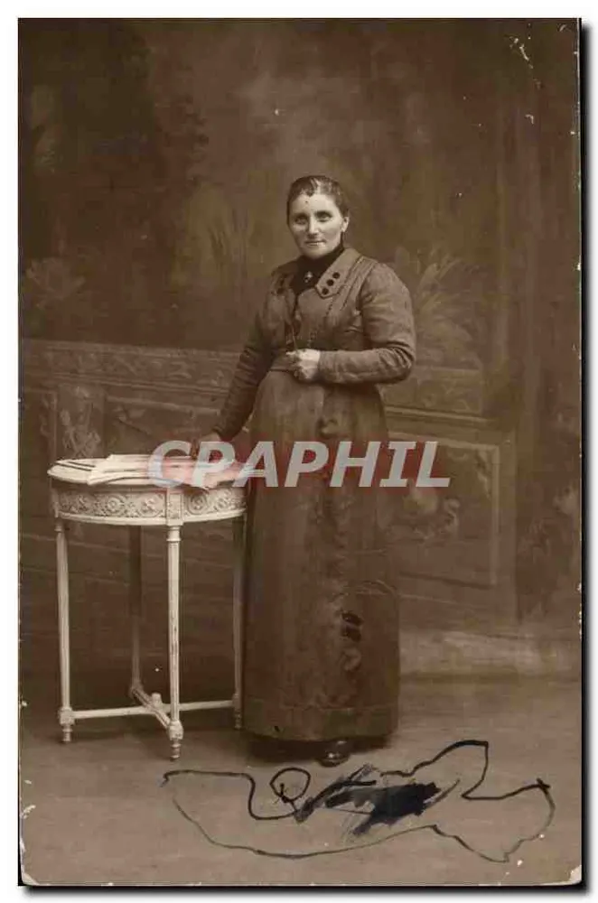Porträt einer Frau — Studio — P.G. Illemnot, Paris - Vorderseite