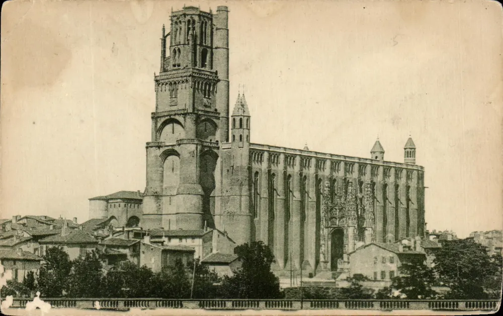 Albi - La Cathédrale Sainte-Cécile — façade méridionale — éditeur Lévy Frères, Paris - Vorderseite