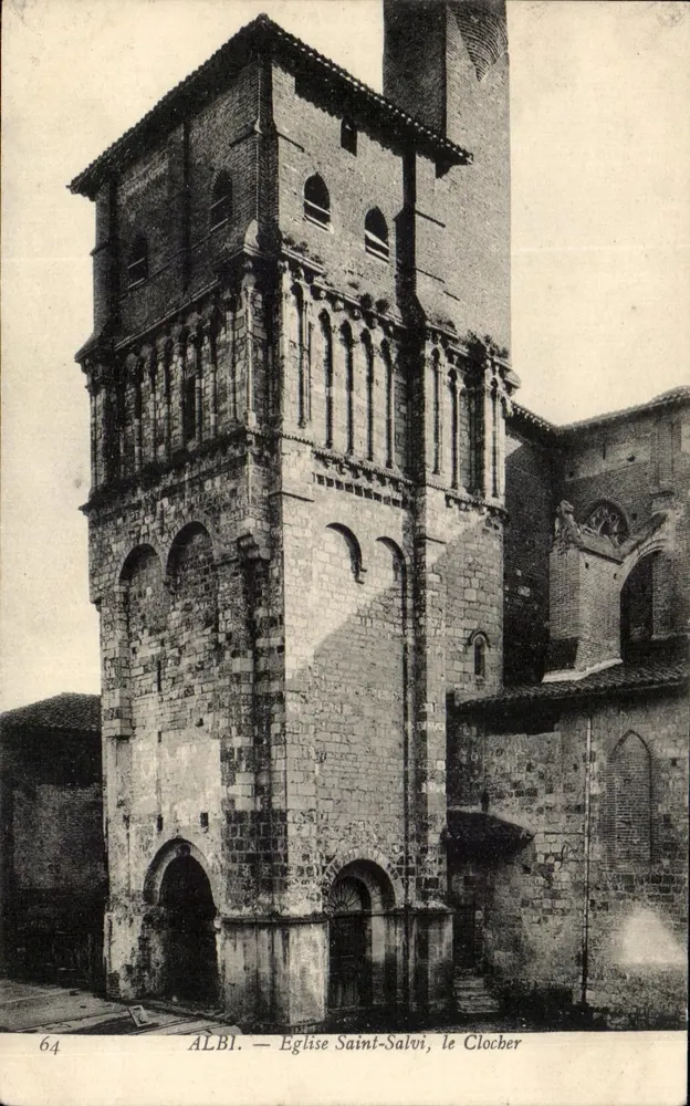 Albi — Kirche Saint-Salvi, der Turm - Vorderseite