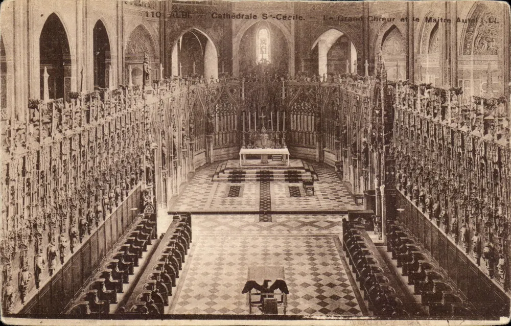 Albi — Kathedrale Sainte-Cécile — Der Chor und der Hauptaltar - Vorderseite