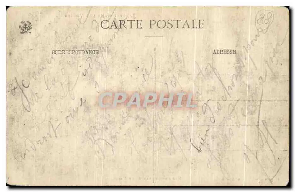Winter in den Vosgen — Unsere Bäume beladen mit Schnee — Ad. Watzke, Nr. 10340 - Rückseite