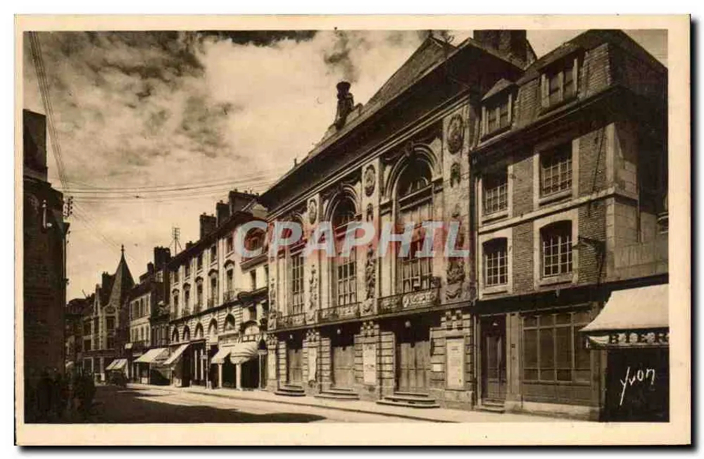 Amiens (Somme) — Rue des Trois-Cailloux, das Theater des 18. Jahrhunderts — Éditions d'Art YVON, Paris - Vorderseite