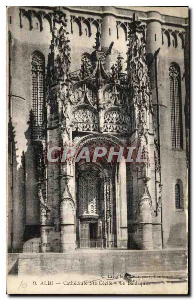 Albi — Catedral de Santa Cécilia — C. Lassalle, fototipia, Toulouse - Frente