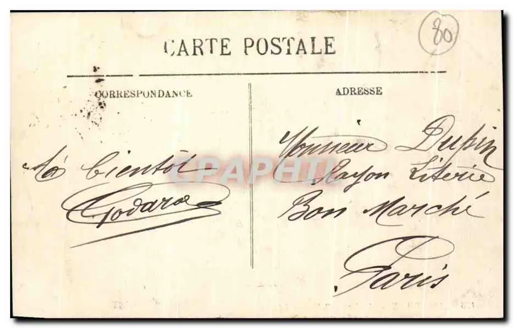 Abbeville — O Jardim Público — LL. n° 476 - Verso