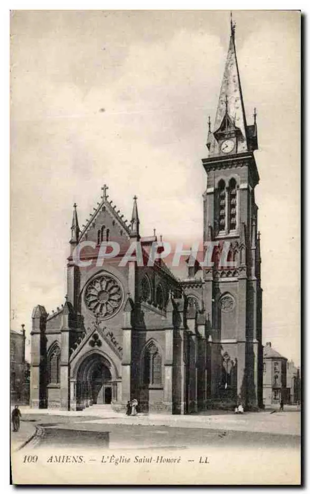 Amiens — A Igreja de São Honório — Editor L.L. n°109 - Frente