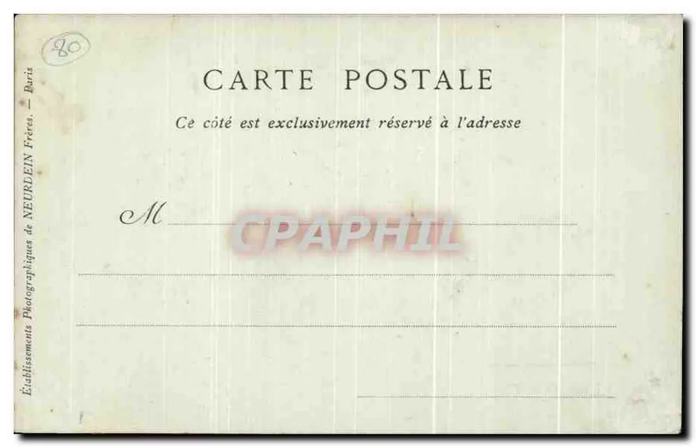 Amiens — Die Kathedrale, Christus segnend (genannt der Beau-Dieu) — Sammlung ND Phot, n°49 - Rückseite