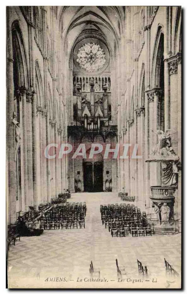 Amiens — A Catedral — Os Órgãos — LI - Frente