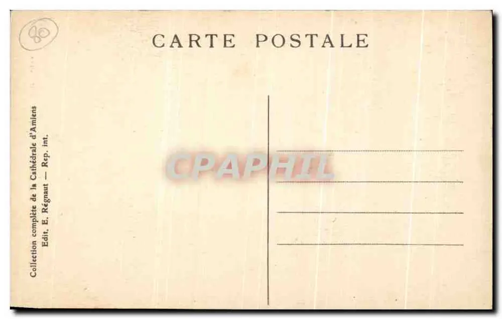 Catedral de Amiens — A Capela São Salvador — Editor Régnumt - Verso