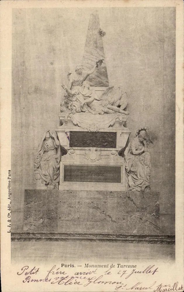 Paris — Monument de Turenne — L.J. & Cie, édit. Augouleme, Paris - Frente