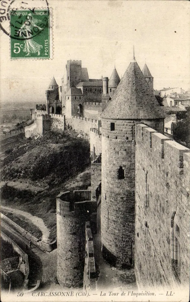 Carcassonne (Cité) — La Torre de la Inquisición — LL' - Anverso