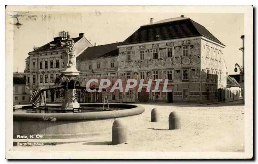Retz, N.Os. — Casa de Sgraffito — editor: Karl Eberer, Steyr - Frente