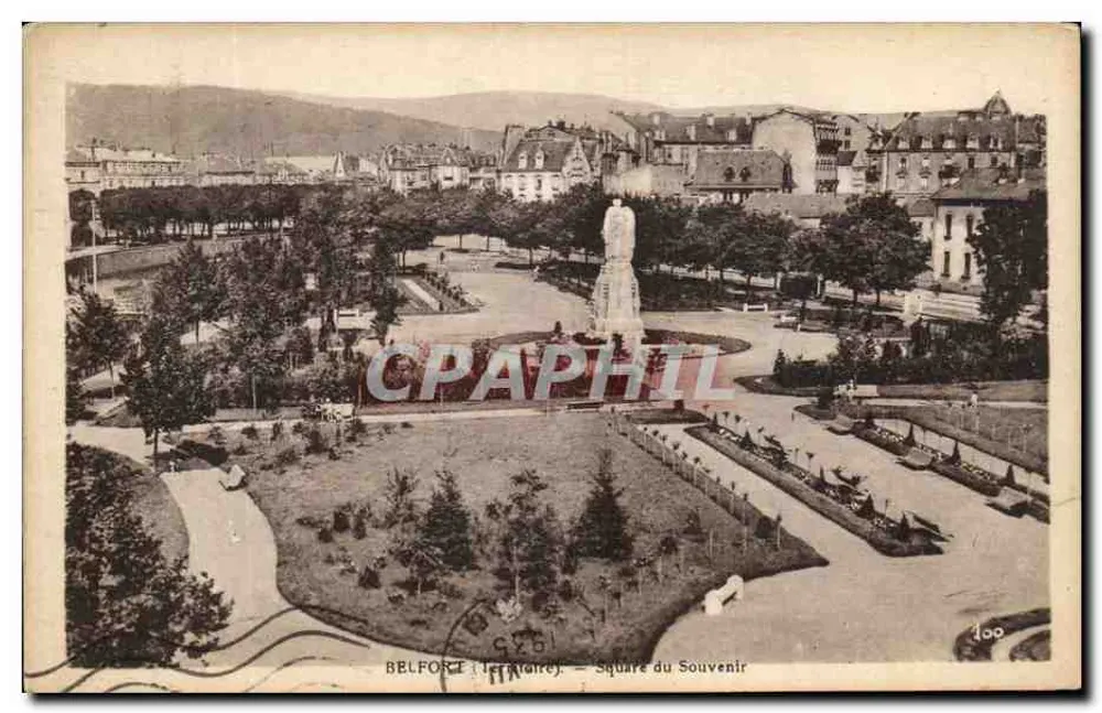 Belfort (Território) — Square du Souvenir — H. Adain, Fot. - Edt. - Frente