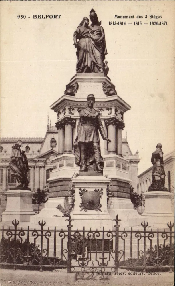 Denkmal der drei Belagerungen — Belfort — Schmidt Brüder, Verleger, Belfort - Vorderseite