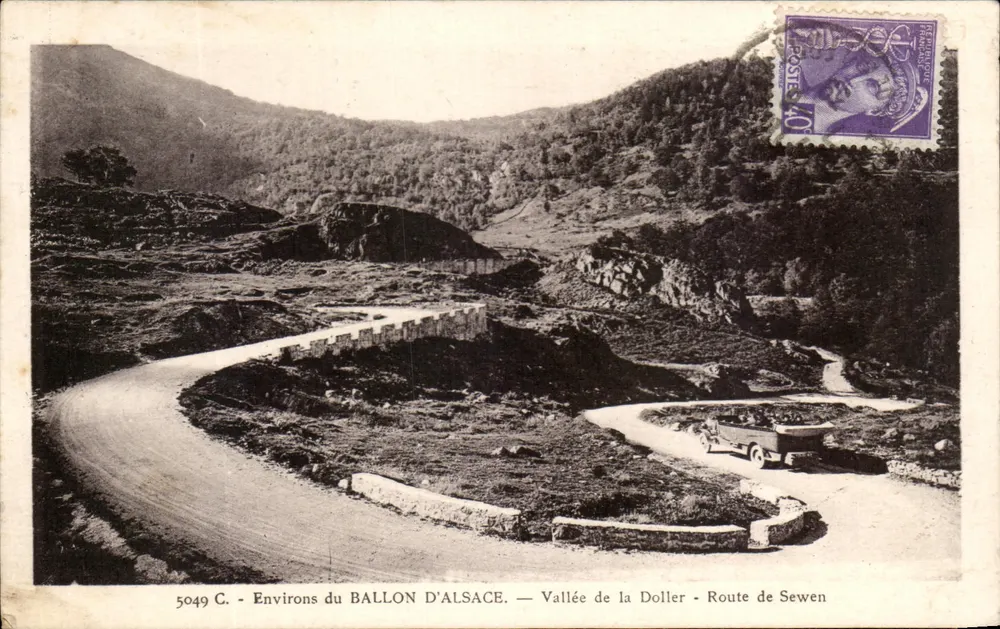 Umgebung des Ballon d'Alsace — Tal der Doller — Route von Sewen — 5049 C - Vorderseite