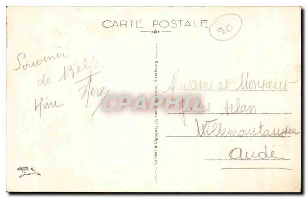 Umgebung des Ballon d'Alsace — Tal der Doller — Route von Sewen — 5049 C - Rückseite