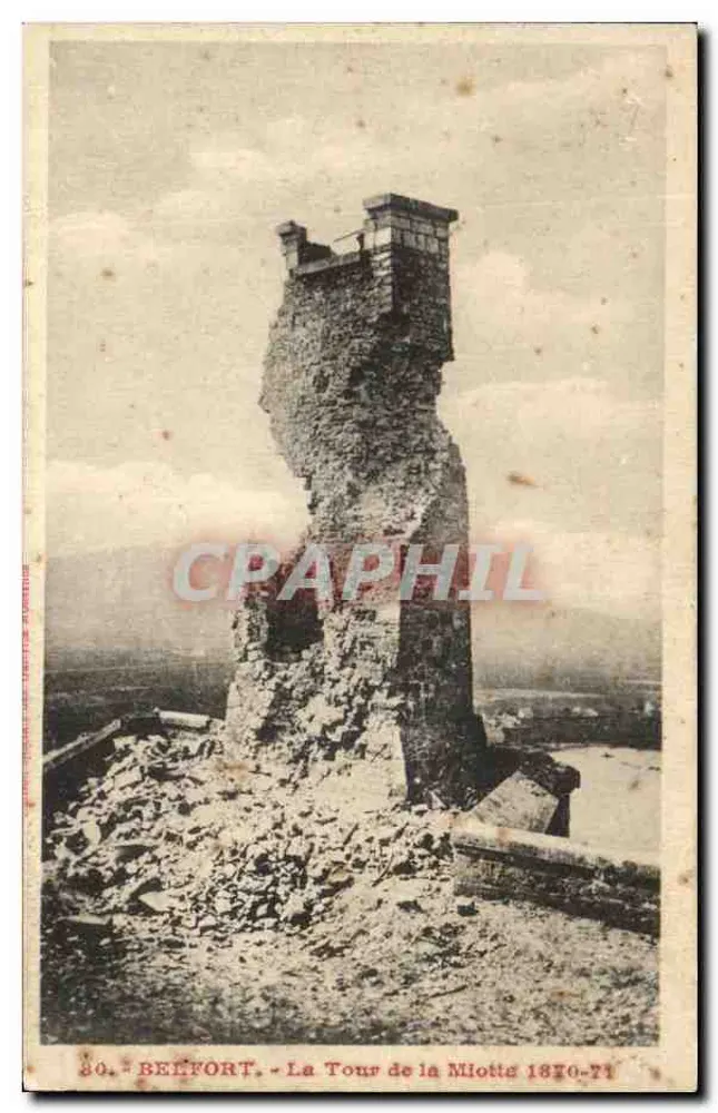Belfort - Die Miottte-Turm 1870-71 - Vorderseite