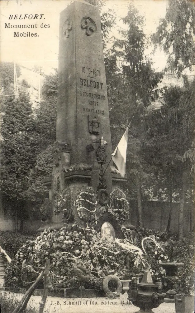 Belfort. Denkmal der Mobiles — J.B. Schmitt und Söhne, Verlag. Belfort. - Vorderseite