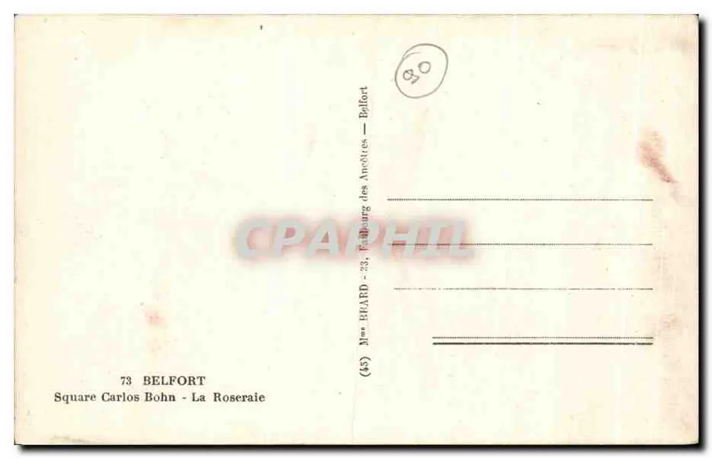 Square Carlos Bohn - La Roseraie — Belfort — editor - Verso