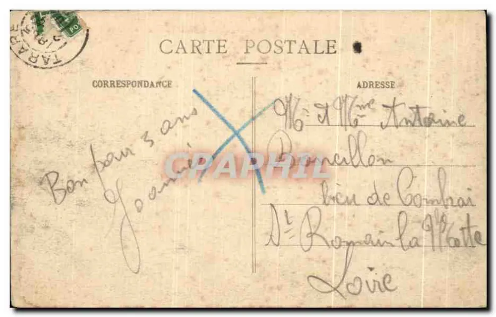 Tarare (Rhône) — Le Viaduc - Usines Thiviel et Fayé — Décal, imp. Tarare - Rückseite