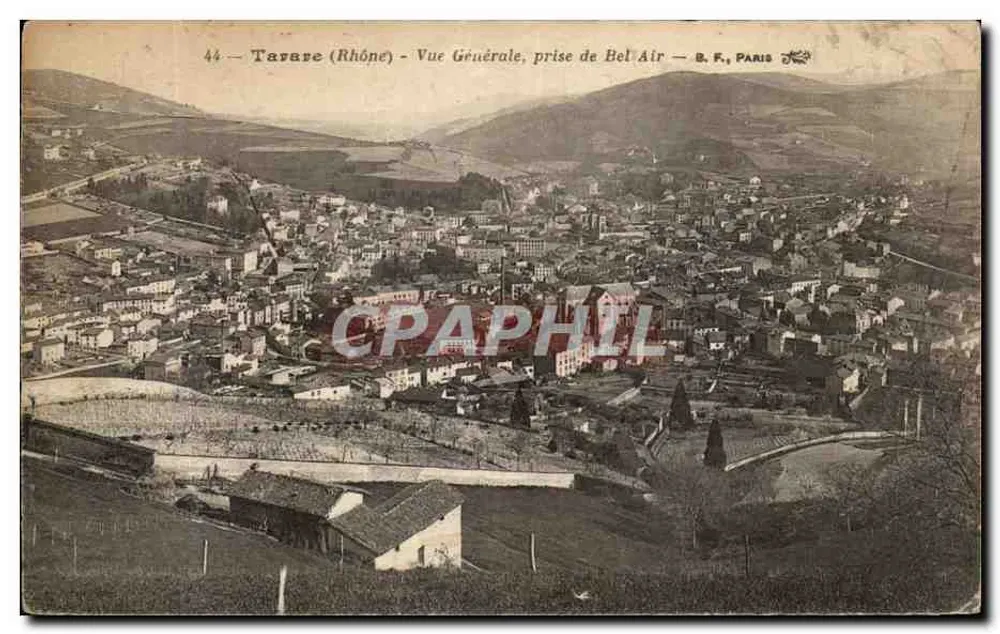 Tavare (Rhône) — Allgemeiner Blick von Bel Air — B. F., Paris - Vorderseite