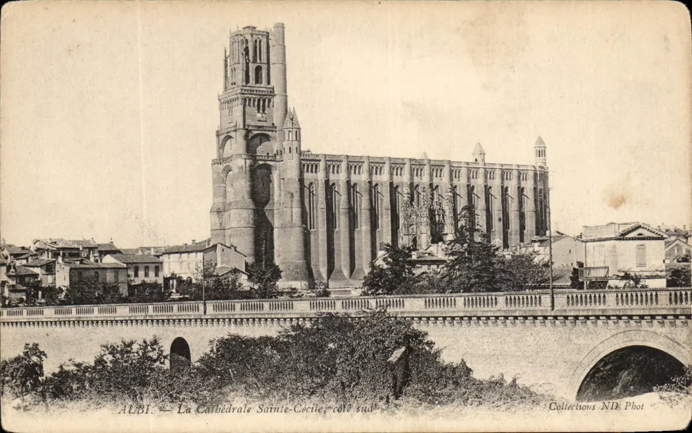 Albi — Kathedrale Sainte-Cécile, südliche Seite — Collections ND Phot - Vorderseite