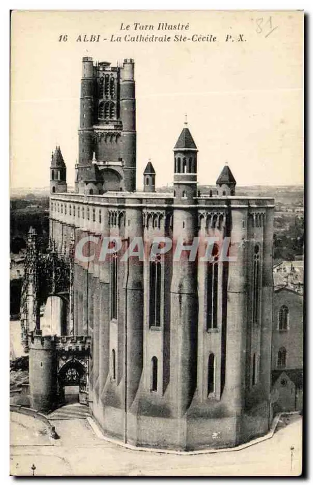 Albi - A Catedral Ste-Cécile — editor Le Tarn Illustré, n°16 - Frente