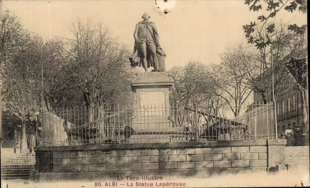 Albi — La Statue Lapérouse — éditeur Le Tarn Illustré, n° 80 - Frente