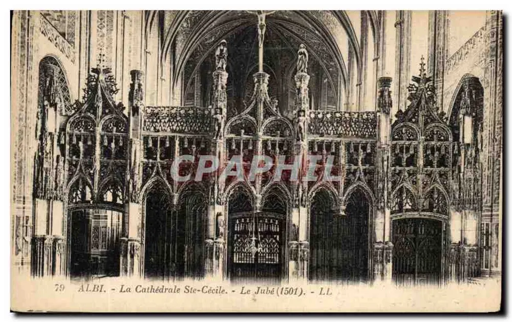 Albi - Kathedrale Sainte-Cécile - Der Chorvorhang (1501) - LL - Vorderseite