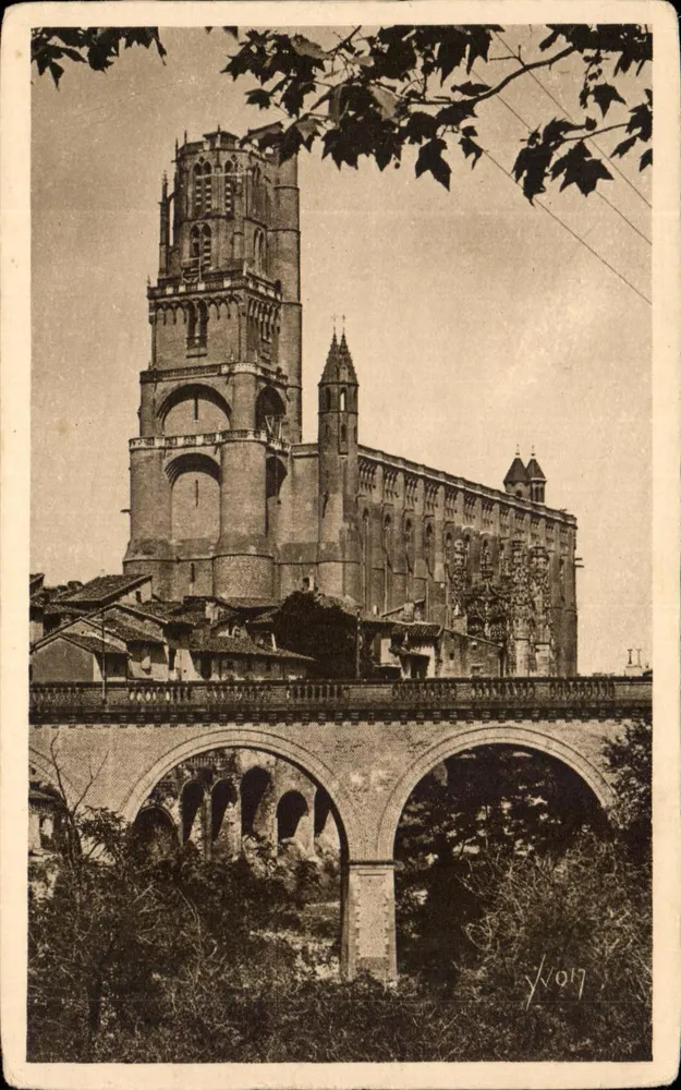 Albi — Kathedrale Sainte-Cécile und der Eisenbahnviadukt — Éditions d'Art Yvort, Paris - Vorderseite