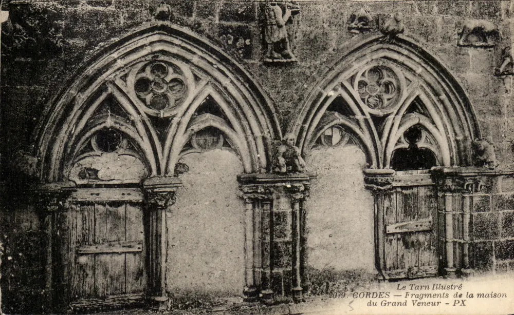Cordes-sur-Tarn — Fragmente des Hauses des Grand Veneur — Le Tarn Illustré, Nr. 2079 - Vorderseite