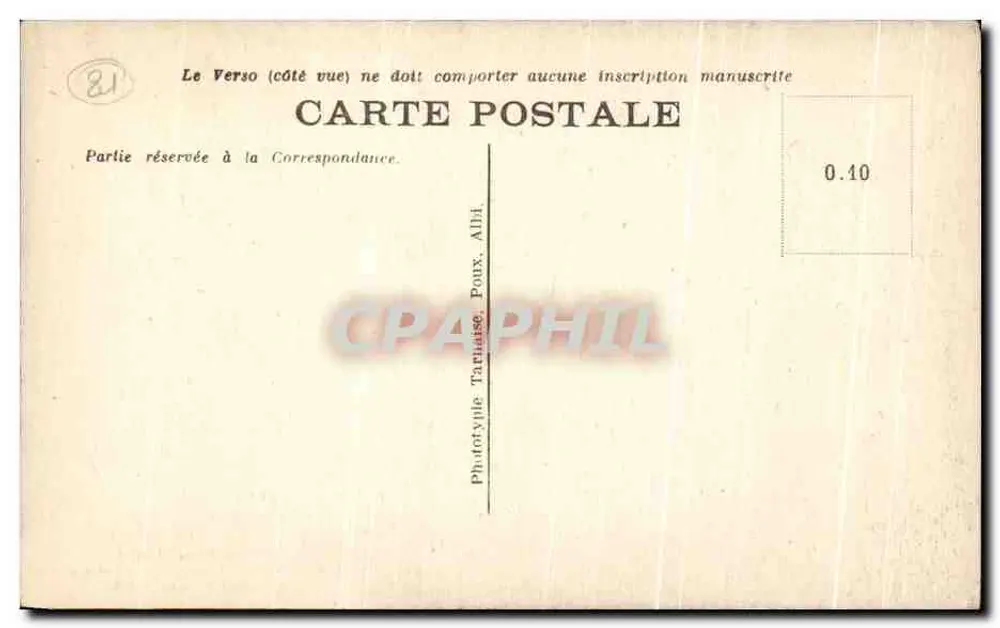 Cordes-sur-Tarn — Fragmente des Hauses des Grand Veneur — Le Tarn Illustré, Nr. 2079 - Rückseite