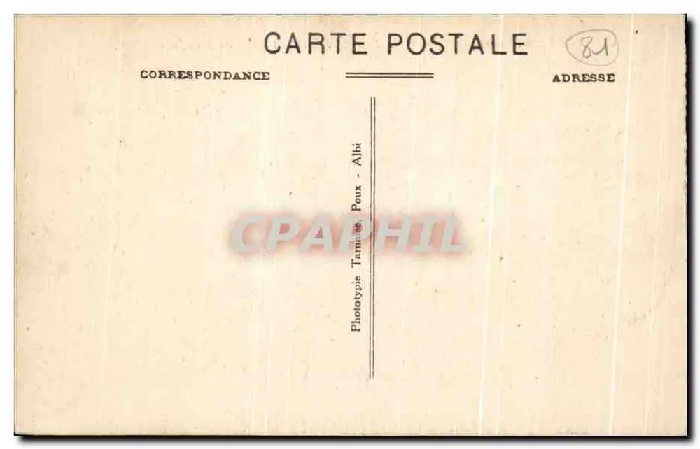 Castres - Jardim do Bispo — editor Le Tarn Illustré, n°1 - Verso