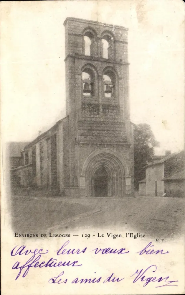 Le Vigen, Katedra — Okolice Limoges — 129 — M.T. - Awers