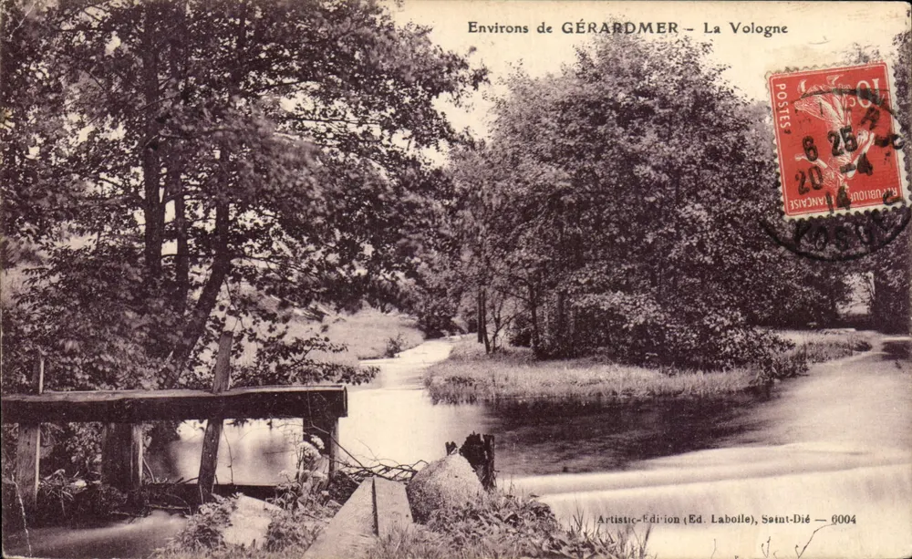 Aproximadamente de GÉRARDMER — La Vologne — Edição Artística (Ed. Laboille), Saint-Dié — 6004 - Frente