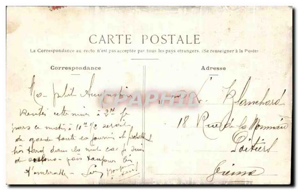 Armenonville — Intérieur d'un hôtel particulier — Phot. F. Silvestre, Paris-Levallois, 1, r. Carnot - Rückseite