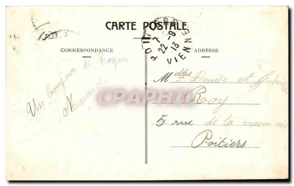 Royan : Ponte da Nova Dique — Coleção Victor Pillaud, n°91 - Verso