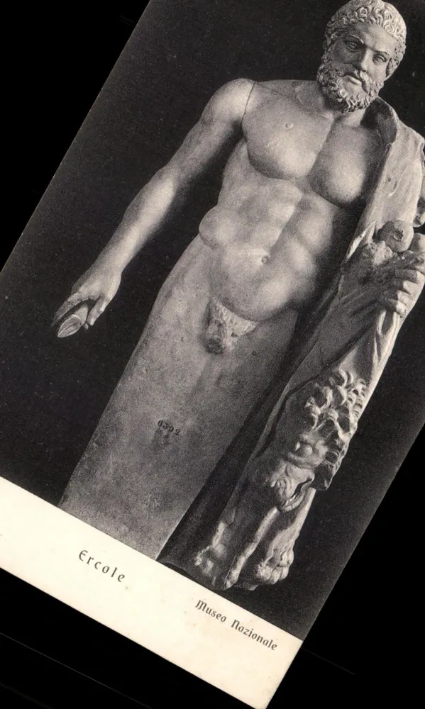 Herakles — beeld in het Nationale Museum — Edit. Brunner & C., Como en Zürich - Voorkant