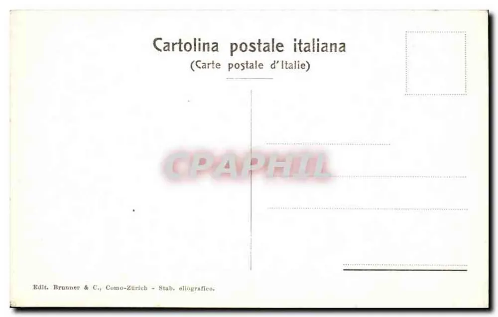 Roma - Via Appia - Tumba de Cotta — editor Brunner & C., n° 6072 - Reverso