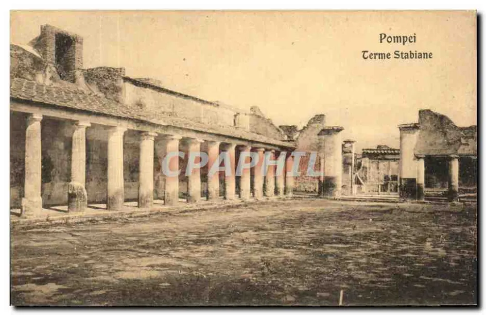 Pompeia — Termas Stabianas — Ed. E. Ragozino Galleria Umberto - Napoli 240 - Frente