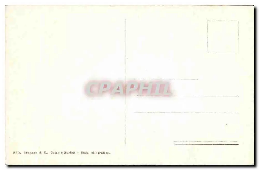 Perseu — estátua no Museo Nazionale — editor Brunner & C., Como e Zürich - Verso