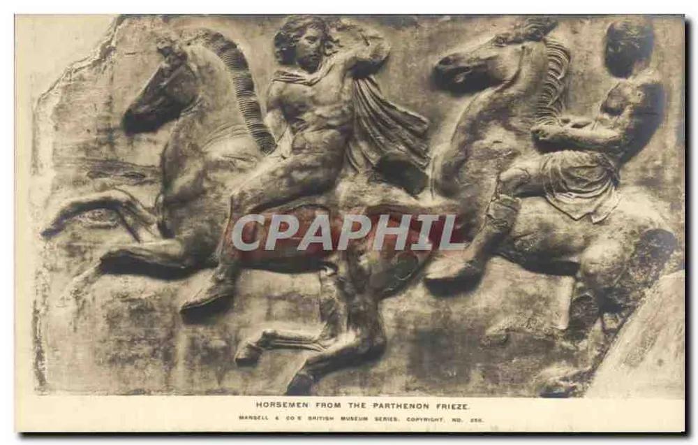 Reiter der Parthenon-Fries — British Museum-Serie — Mansell & Co, Nr. 256 - Vorderseite