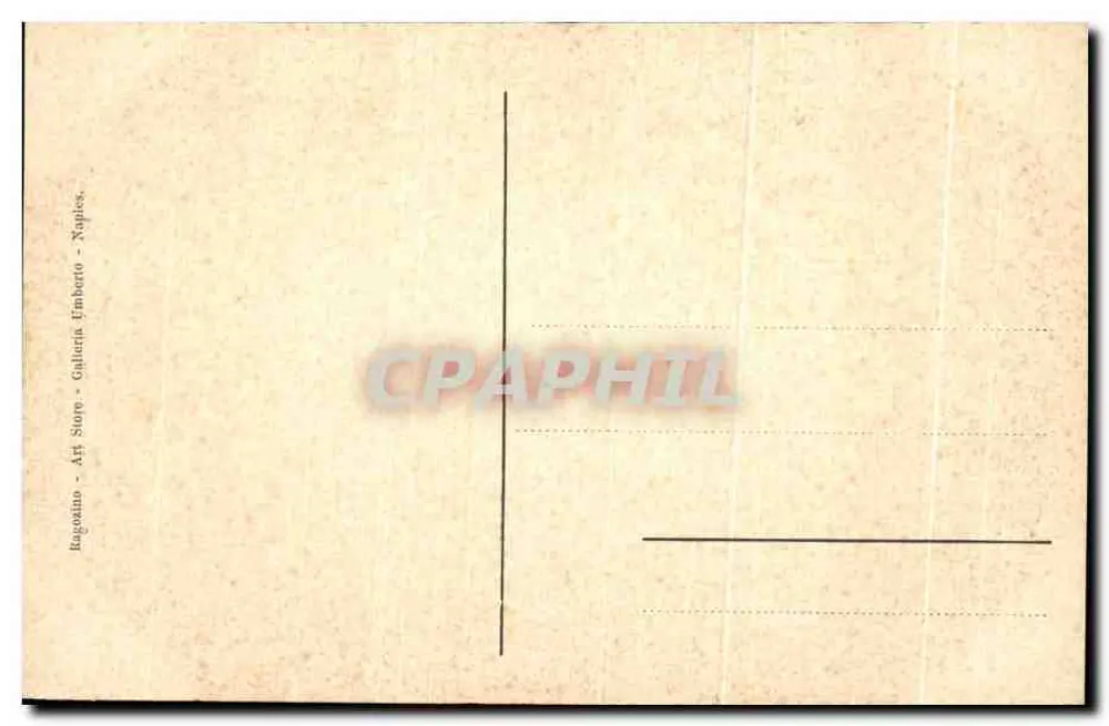 Pompéia - Casa de Cornelio Rufo — editor Bagolino, Nápoles - Verso