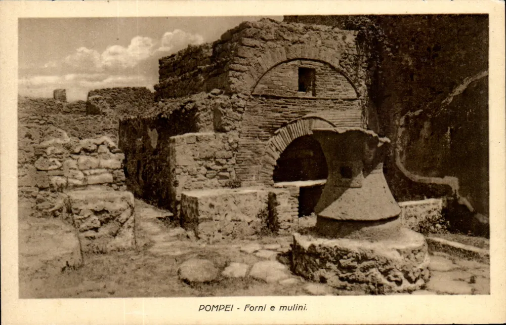 Pompeia - Forni e mulini — editor Ragusino, Nápoles - Frente
