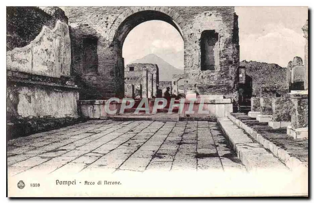 Pompéia - Arco de Nerone — editor Brunner & C., Zurique, n° 8359 - Frente