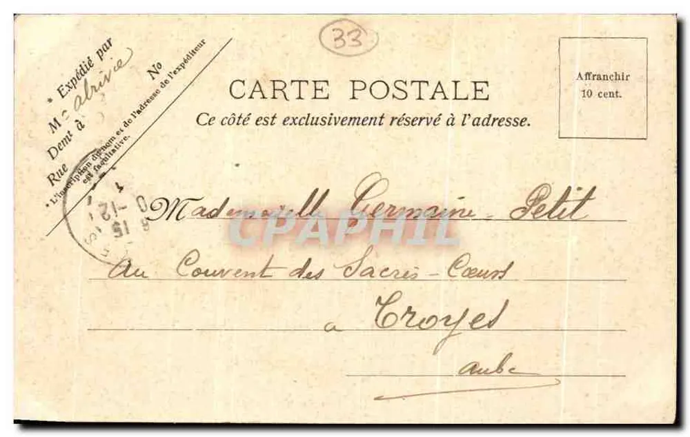Bordeaux — La Place et les Allées de Tourny — V. P. Paris 943 - Verso