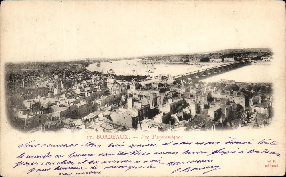Bordeaux — Panoramische weergave — W. F. Déposé - Voorkant