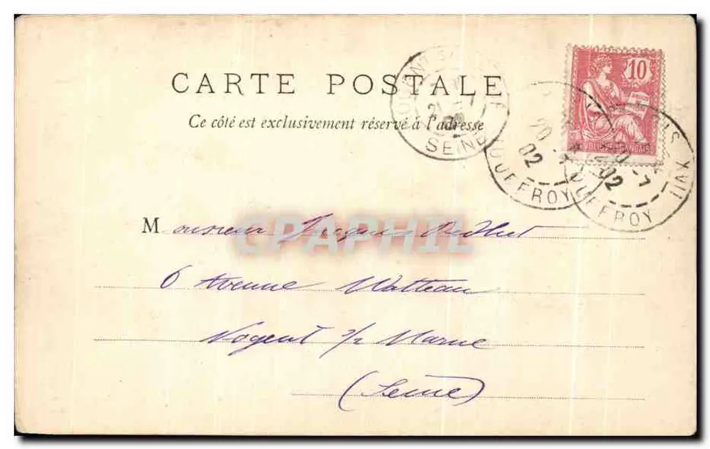 Bordeaux — Panoramische weergave — W. F. Déposé - Achterkant