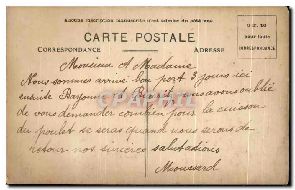 Bordeaux — Die Bucht (Ansicht vom St-Michel) — Verleger R. (kreisförmiges Logo) — n° 17 - Rückseite
