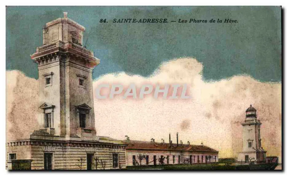 Sainte-Adresse — Les Phares de la Hève. Éditeur : Sainte-Adresse. N° 84. - Voorkant
