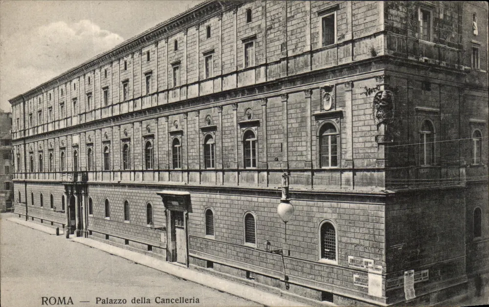 Roma — Palazzo della Cancelleria — Ernesto Richter, n° 643 - Frente